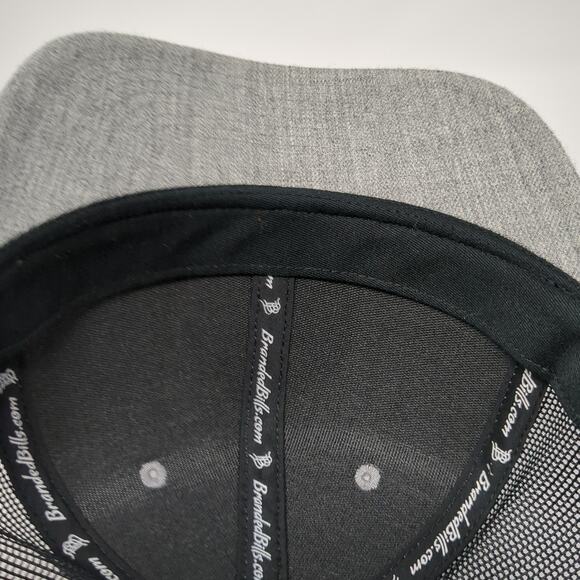 Meridian ID Scheels Snapback Trucker Hat Gray One Size Adjustable Mesh Back - Picture 8 of 11